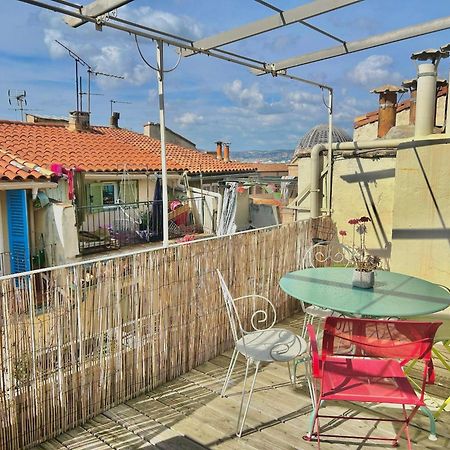 Le Panier - Joli Duplex Centre Ville Historique Avec Grande Terrasse Et Balneo Proche Vieux Port Marseille Exterior photo